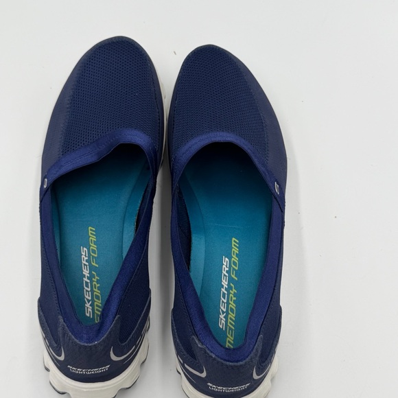 Skechers Sport EZ Flex Take It Easy slip-on Shoes Women’s 9.5 Navy Blue Memory - Picture 6 of 14